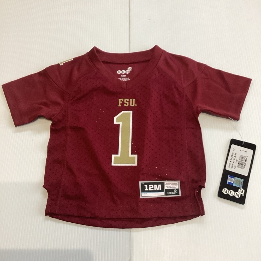 Florida State Seminoles #1 Football Jersey Infant Baby Toddler 12m